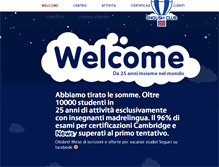 Tablet Screenshot of englishclub.it