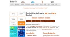 Desktop Screenshot of englishclub.com