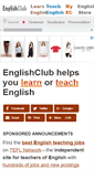 Mobile Screenshot of englishclub.com